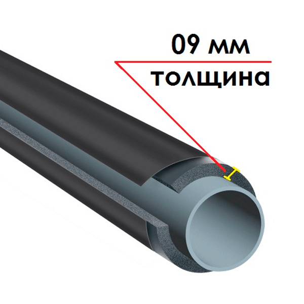 Трубка K-FLEX 09x025-1 ST IC CLAD BK
