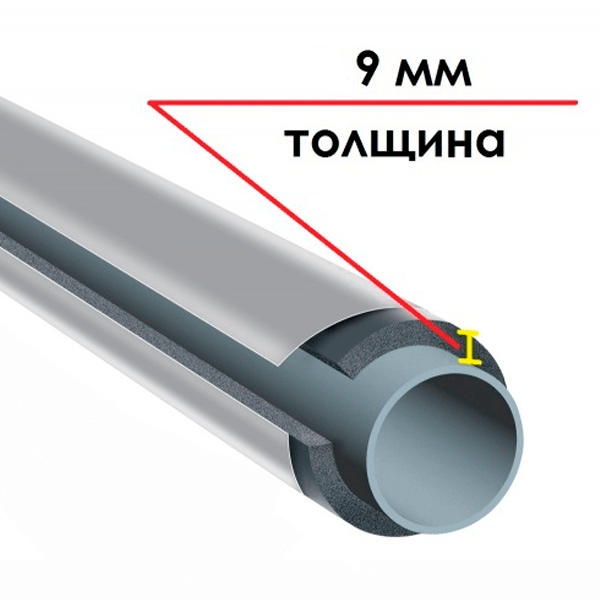 Трубка K-FLEX 09x140-1 ST IC CLAD SR