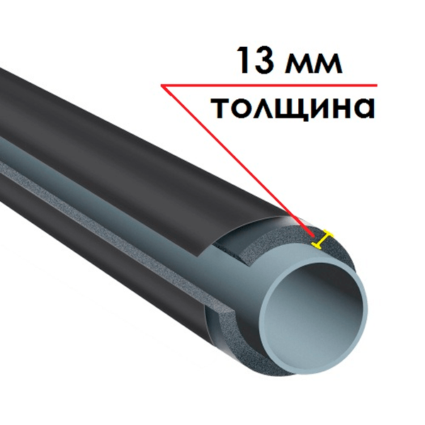 Трубка K-FLEX 13x089-1 ST IC CLAD BK