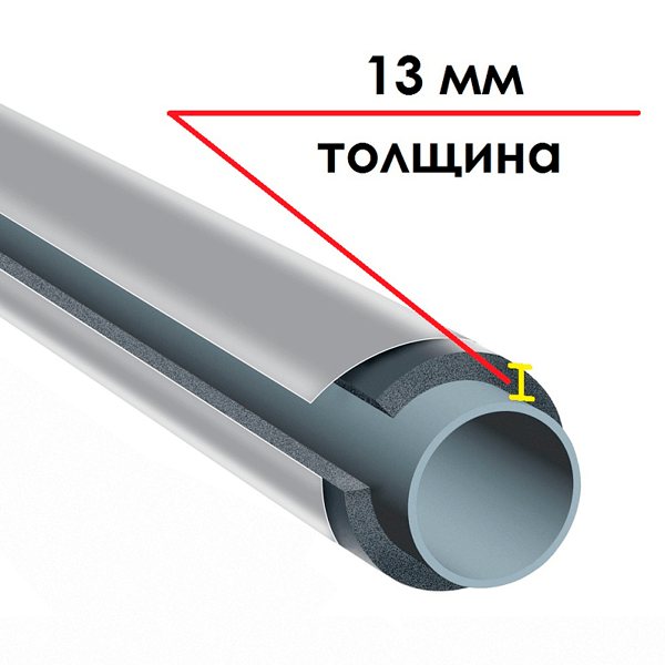 Трубка K-FLEX 13x076-1 ST IC CLAD SR