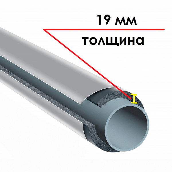 Трубка K-FLEX 19x018-1 ST IC CLAD SR